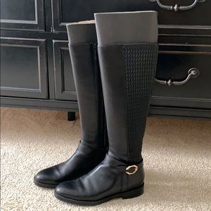 Cole Haan black riding boots size 6